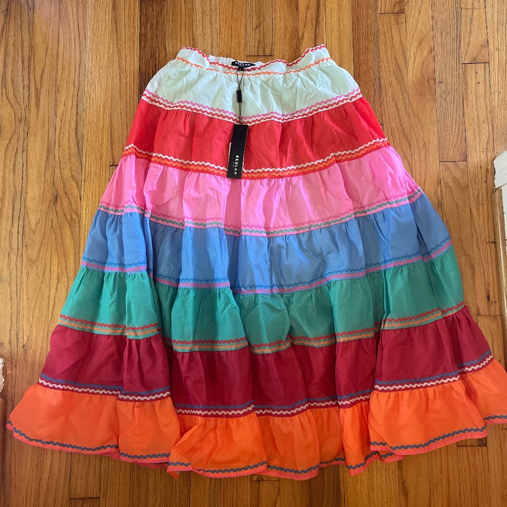 NWT Beulah skirt with ricrac